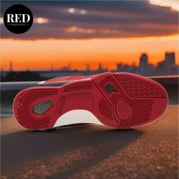 Reebok Court Victory Pump Red Leather Sneakers Shoes - Men\'s Size 9 main image 6